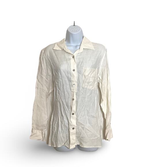 David N. Linen Button Down - Picture 1 of 5